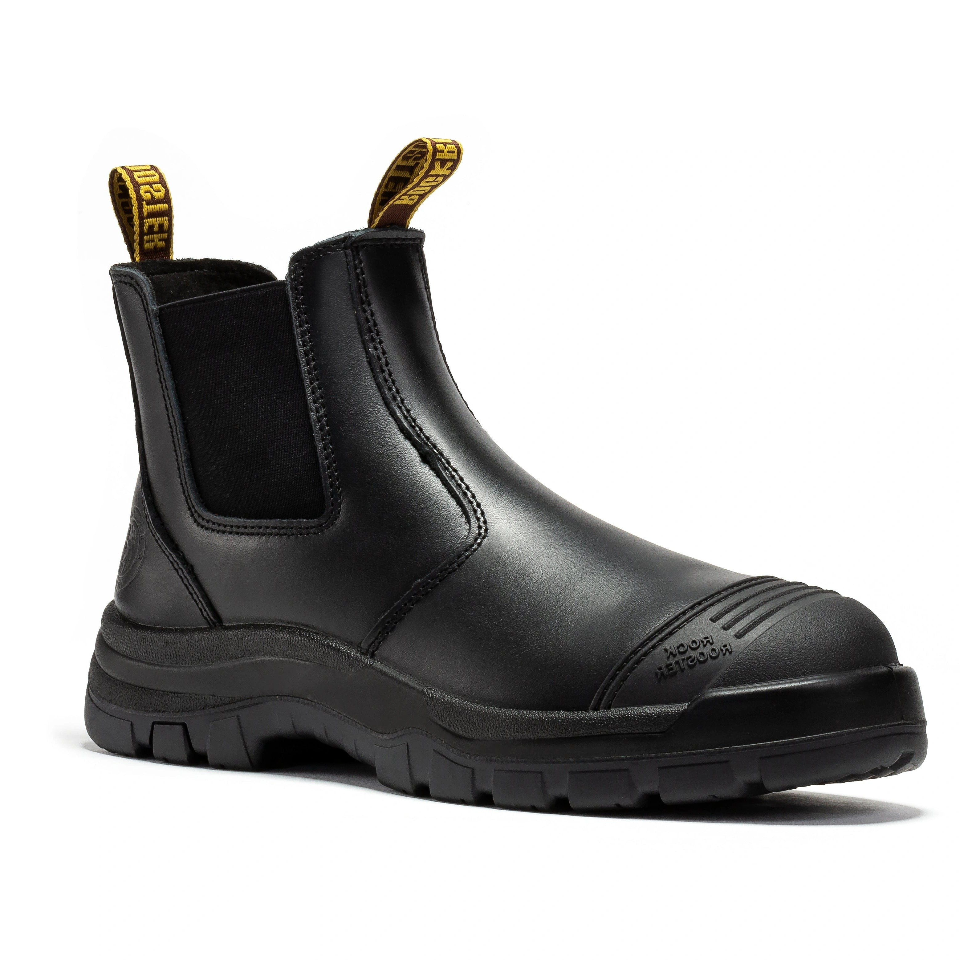 ROCKROOSTER Lumen Noir Bottes de travail en cuir à enfiler AK227NT Puissance et style assurés pour le travail